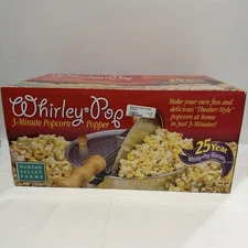 NEW Original Whirley Pop 3 Minute Stovetop Popcorn Popper