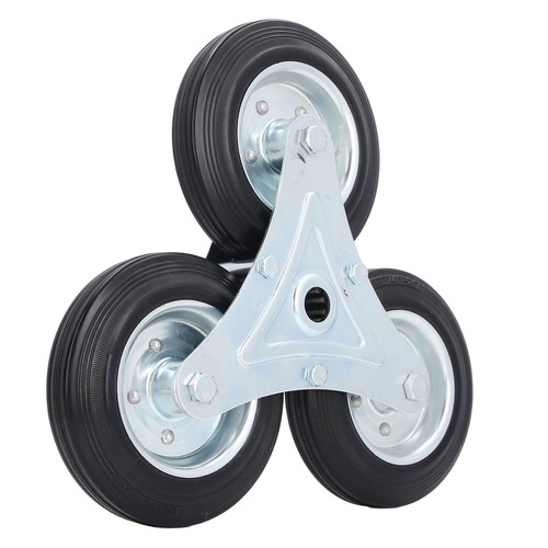 Stair Climbing Wheel 6in 300LBS Load Capacity Triangular Wheel Solid Rubber New - Picture 21 of 24