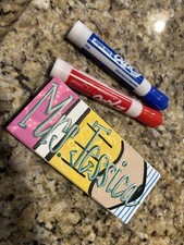 Teacher Gift Set: Hand Painted Whiteboard Eraser  Markers