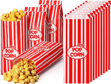 1000 Pcs 1Oz Popcorn Bags Bulk Carnival Circus Party Favors Retro Stripes Dispos