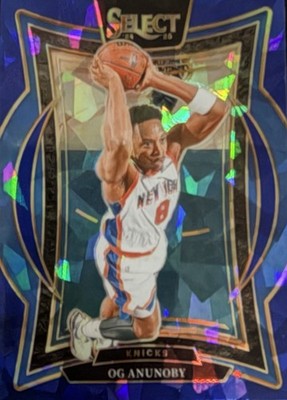 2024-25 Panini Select Blue Ice OG ANUNOBY New York Knicks