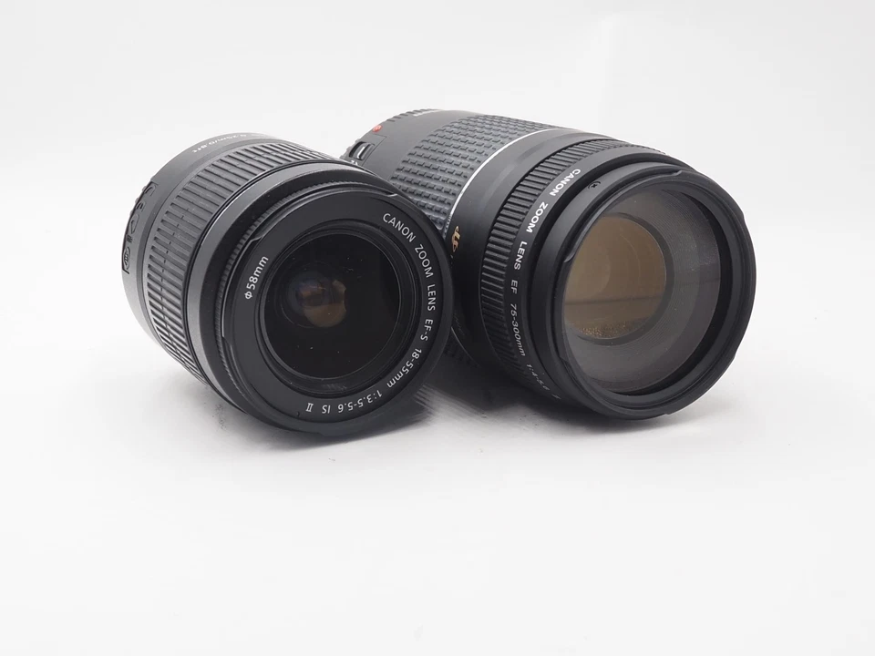 Canon 18-55mm & 75-300mm lenses (U39013) US RESIDENTSONLY - Image 2 of 2