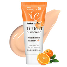 Tinted Sunscreen for Face with SPF 40 - UV Protection - Moisturizer  Lightweigh