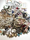 Huge Lot 5+ lbs.  Costume Jewelry VTG Now Junk, Art ,Craft, Repurpose AS IS