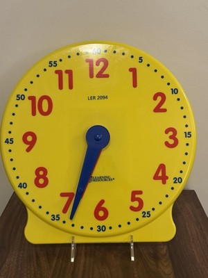 Learning Resources 13'' Big Time Educational Demonstration Clock Homeschooling
