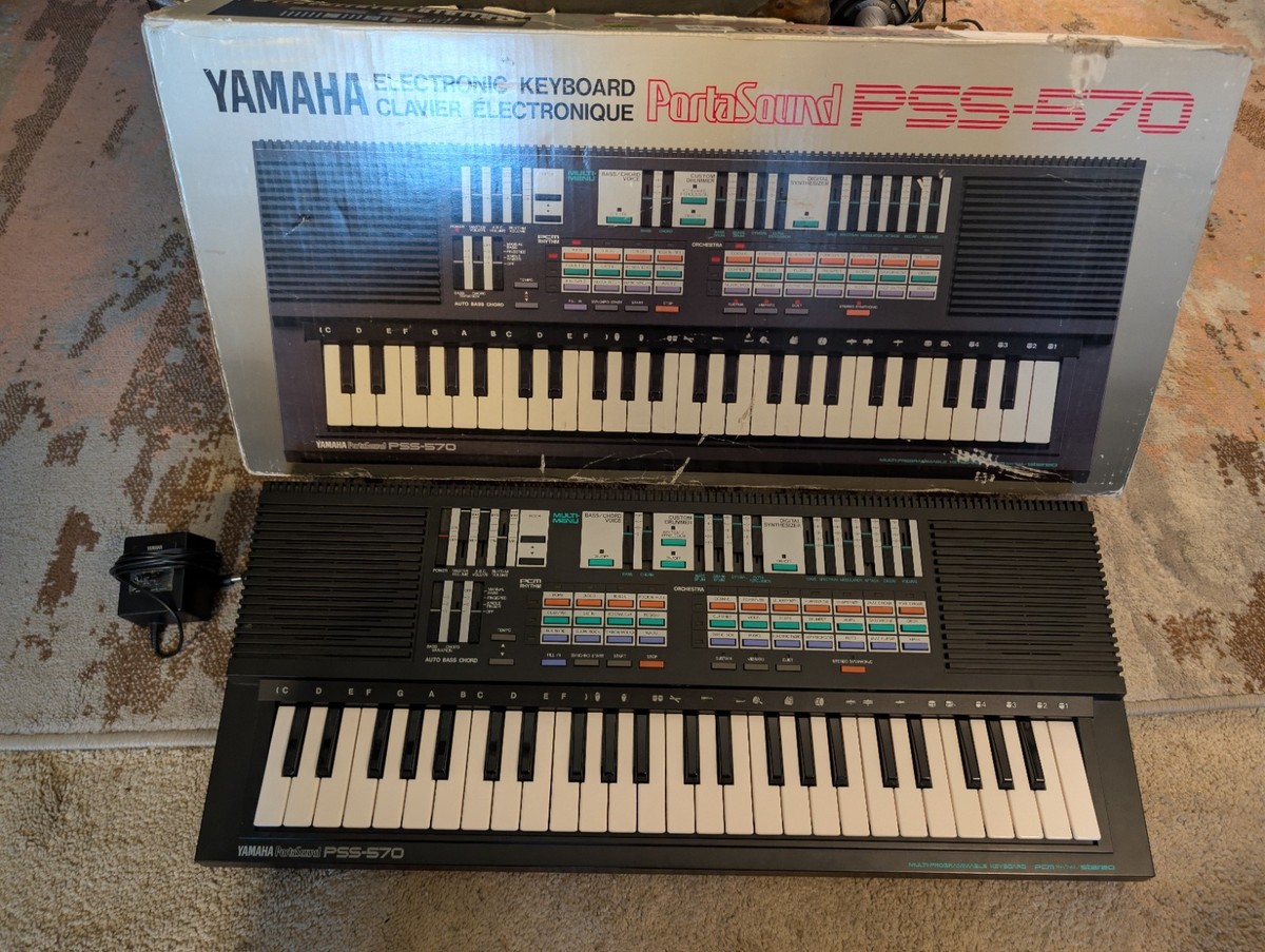 Yamaha Portasound PSS-570 Programmable Keyboard Synthesizer PCM | eBay