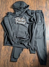Hero™ PHILLY'S FINEST Hooded Full-Zip Tracksuit Sweat Suit Jogger Set, Men's XL!