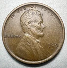 1909-S  LINCOLN CENT   XF DETAILS  KEY DATE  #1910