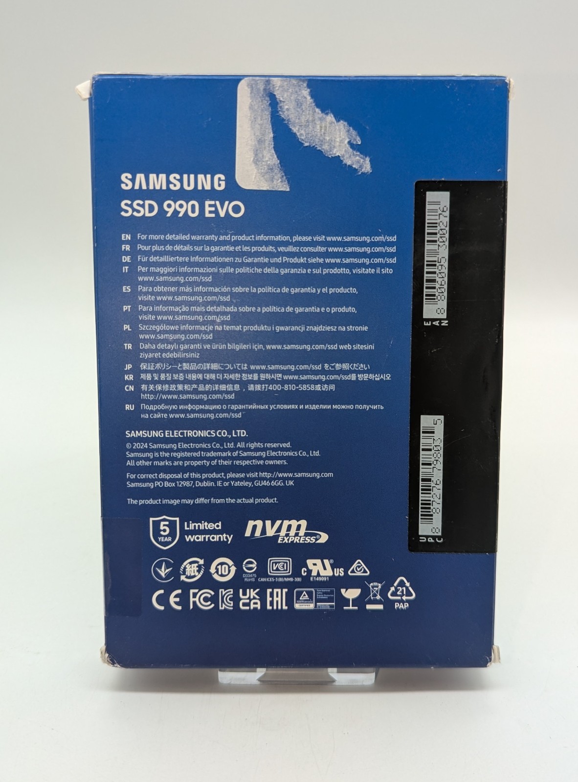 Samsung 990 EVO 1TB PCIe 4.0 NVMe M.2 SSD (N) image 2