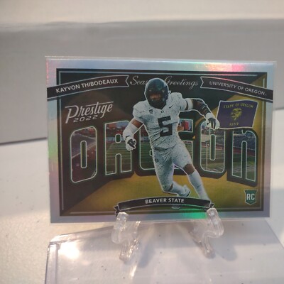 Kayvon Thibodeaux 2022 RC HOLO Prestige Seasons Greetings SG-18 Giants Oregon