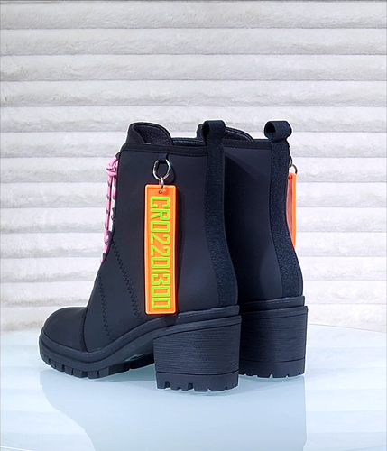 Botas de Combate Stellar Negra/Rosa Resistentes al Agua Totalmente Nuevas - Vídeo 1 de 1