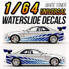 164 Brian R34 2 Fast 2 Furious Custom Universal Waterslide Decal For Hot