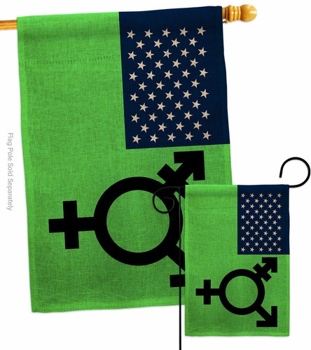 Israelische Transgender und Genderqueer Garten Flagge Unterstützung Stolz Hof Haus Banner - Bild 4 von 19