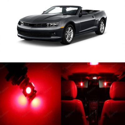 x Red LED Interior Light Kit For 2010 2015 Chevy Chevrolet Camaro  TOOL