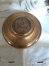 ancienne boite a savon ou talc ? Macaron central oiseaux vintage