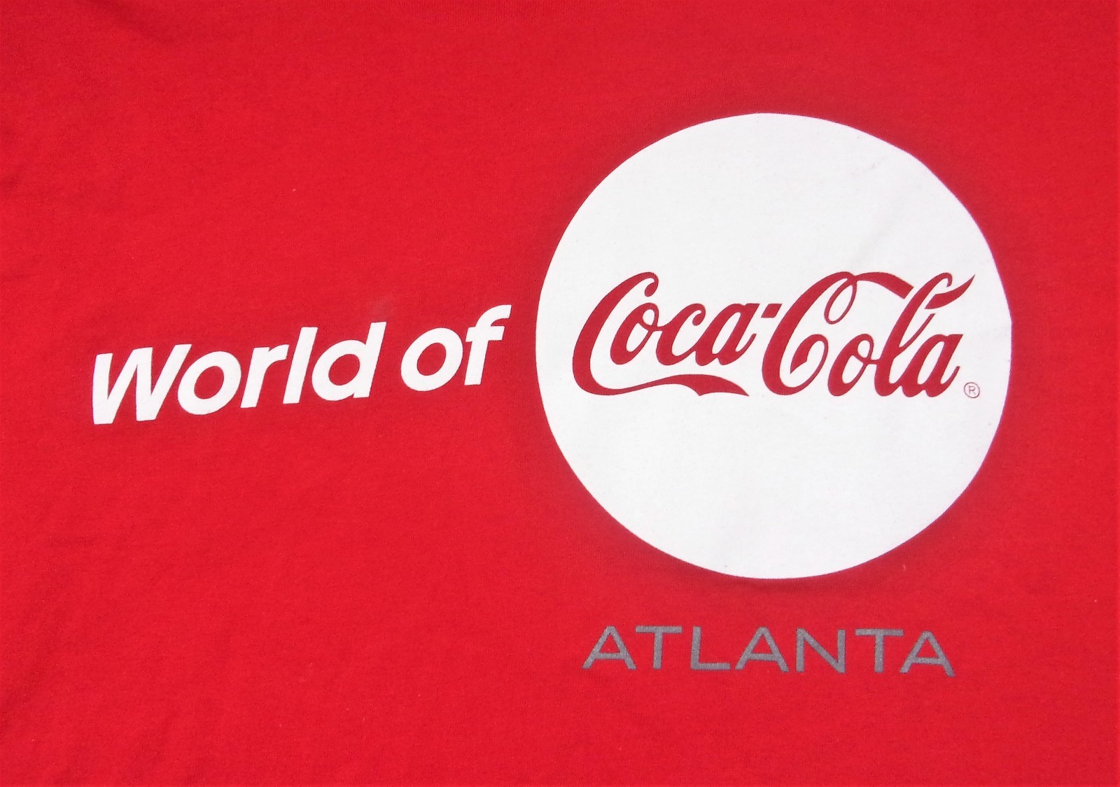 World Of Coca-Cola Atlanta T-Shirt Adult M Medium | eBay