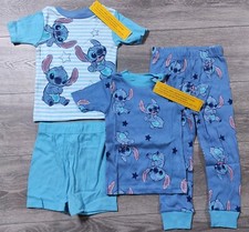 Lilo and Stitch Pajamas 4T Toddler Girls Snug-Fit Shirt Pants Cute PJs 4-Piece