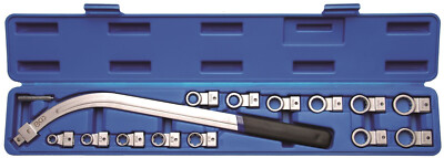 BGS 15x Ring Spannrollenschlüssel Vielzahn 12-kant 12-19 mm TORX E Profil E10-18