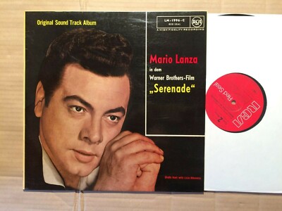 MARIO LANZA - SERENADE - SOUNDTRACK -  LP  - RCA LM-1996-C - GERMANY - MONO