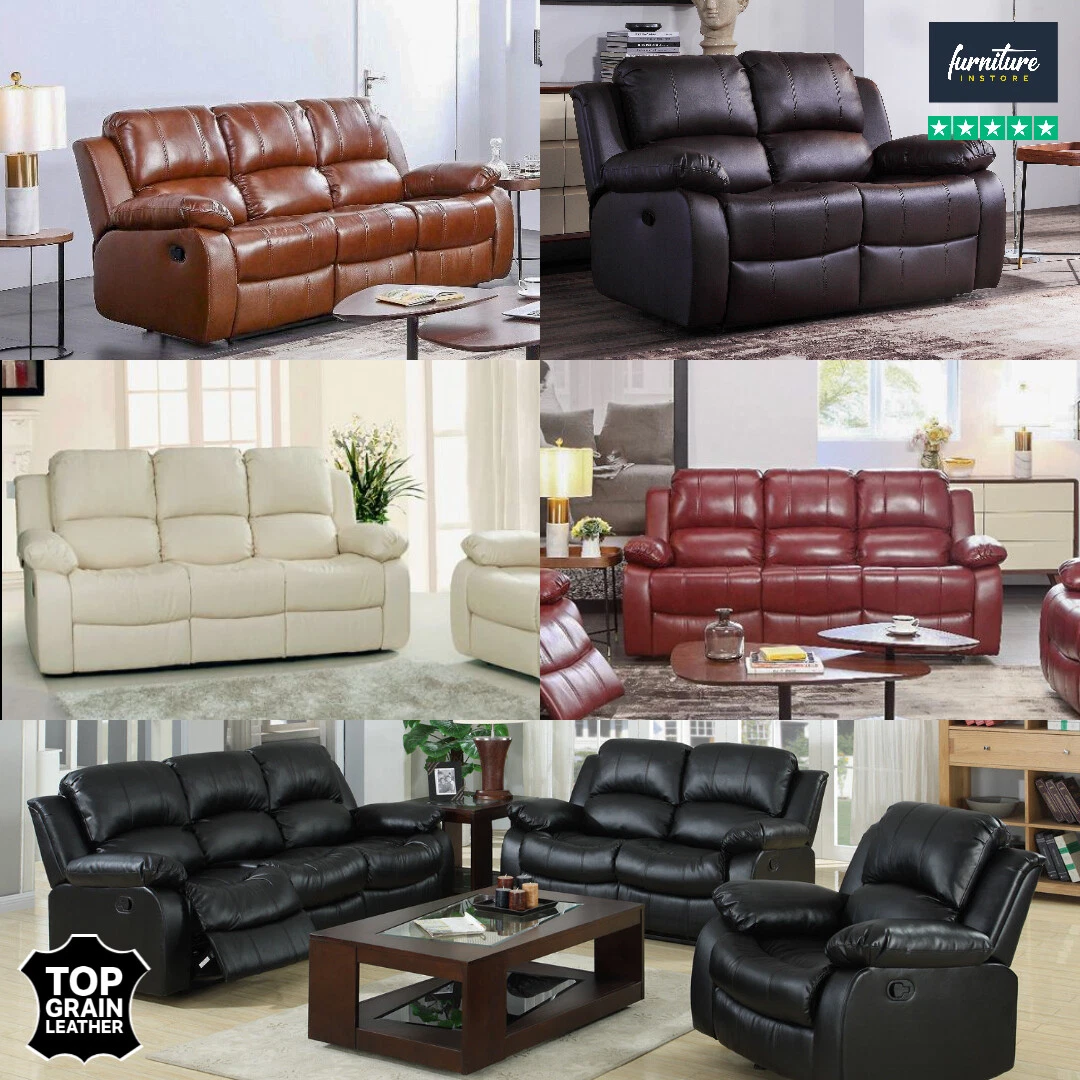 Genuine Leather Reclining Sofa Sets Matttroy
