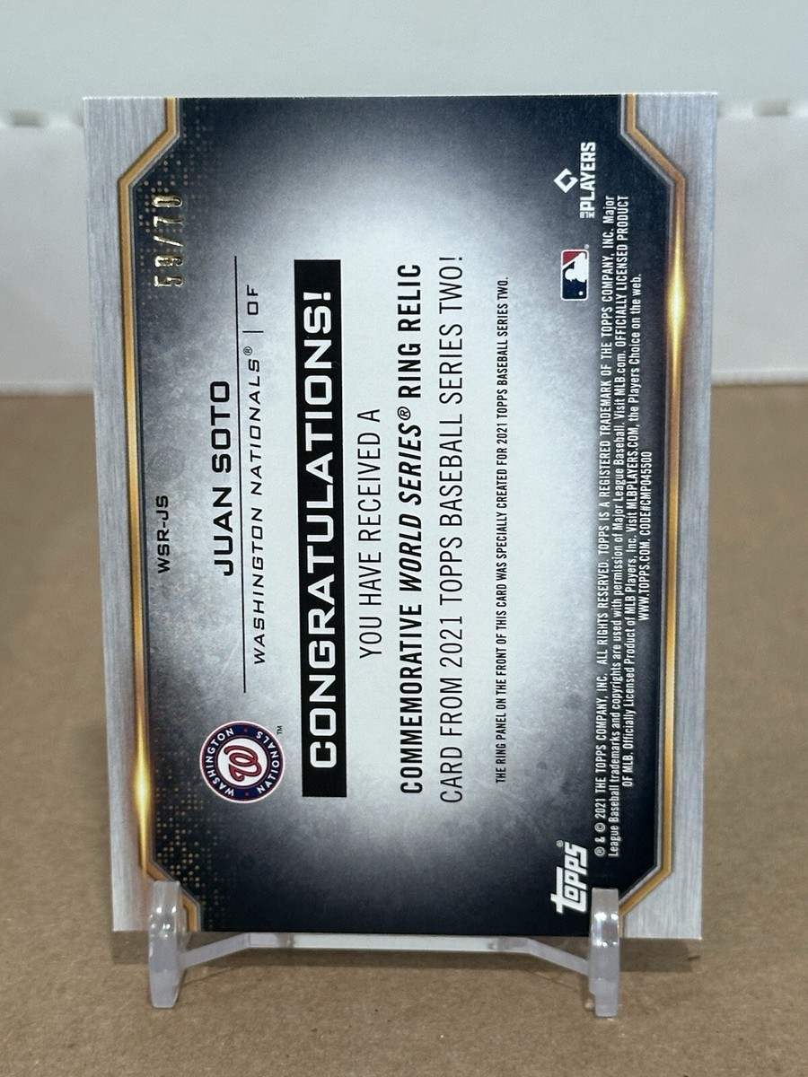 topps WBC フアンソト　レリックオート　JUAN SOTO　25シリアル topps WBC フアンソト レリックオート JUAN SOTO 25シリアル