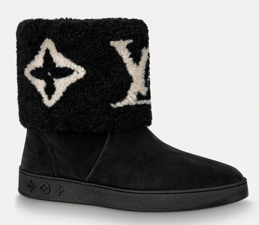 Louis Vuitton Women's Snowdrop Flat Ankle Boots Suede and Shearling