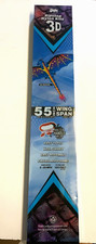 GAYLA 3D Dragon Kite Rip Stop Nylon w/ Handle  line Mint 45" x 55" NEW