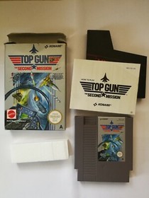 SISTEMA DE ENTRETENIMIENTO TOP GUN THE SECOND MISSION PAL UK ITA NNINTENDO NES COMPLETO