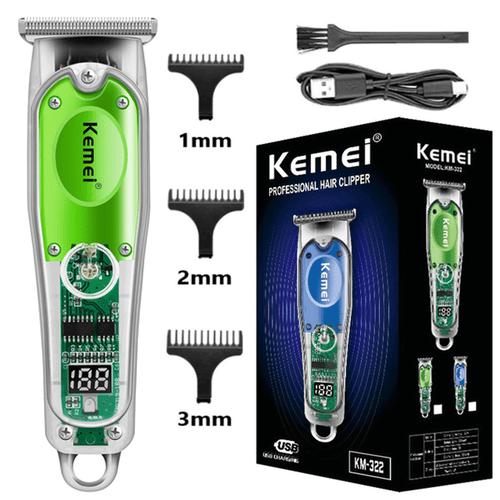 Kemei Elektrischer Haarschneider Trimmer für Herren Bart Akku Trimmer Maschine USA - Bild 12 von 14