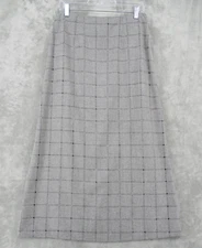 Vintage Field Manor Skirt 10 Wool Blend Cutout Modest Career Classic Zip Preppy