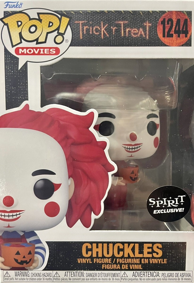 FUNKO POP! CHUCKLES MOVIES TRICK 'R TREAT 1244 SPIRIT EXCLUSIVE NEW SCARY  CLOWN