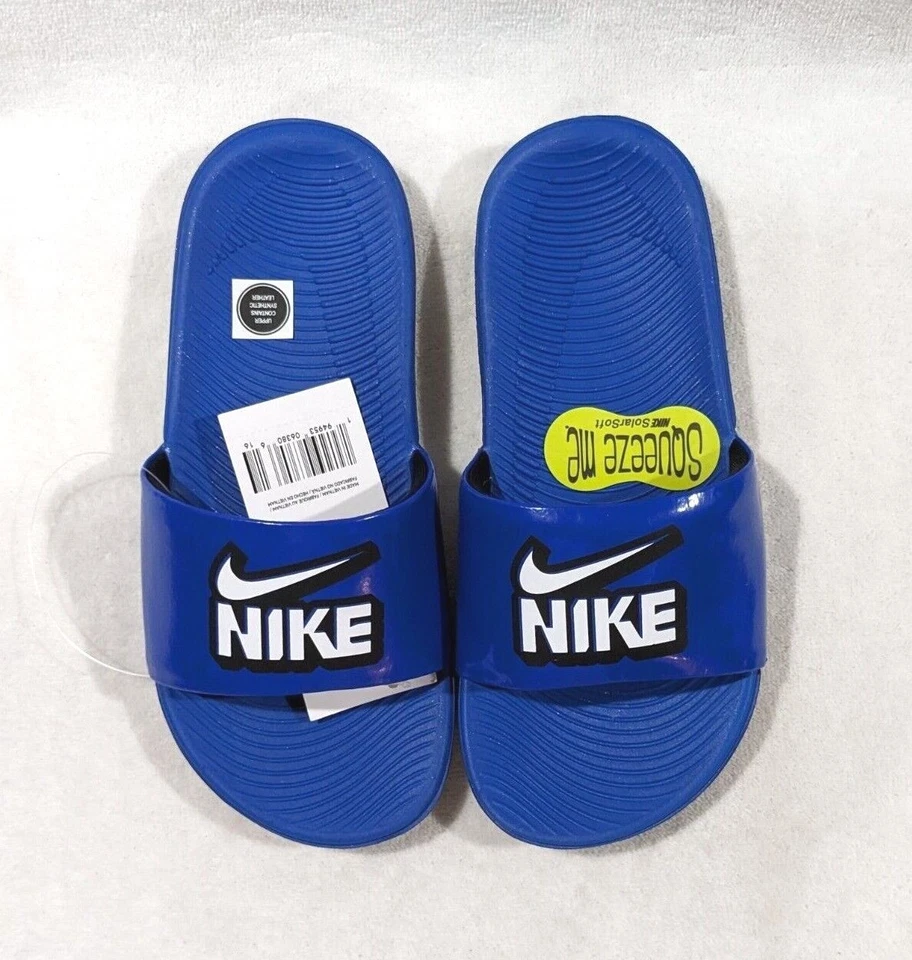 Nike Boy's Kawa Game Royal Blue Slide Sandals (GS/PS)-Asst Sizes NWOB DD3242-400 - Image 2 of 4