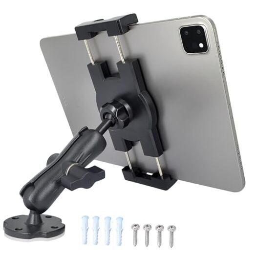 Tablet Mount for Truck Aluminum Arm iPad Mount Car Holder for 6.5