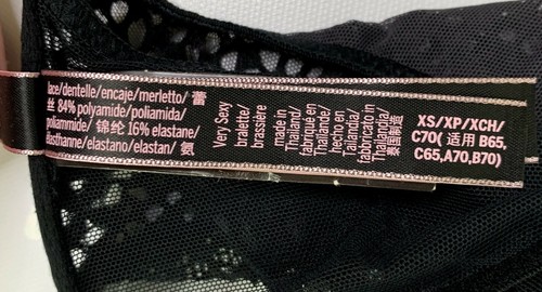 Victorias Secret Very Sexy Bralette Bra Lace Sheer Racerback Wire Free NWT B1705 - Picture 22 of 56