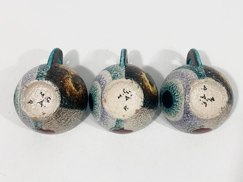 3x Nikolay Diulgheroff Mazzotti Giuseppe Albisola Coffee Cups & Saucers Set - Picture 11 of 21