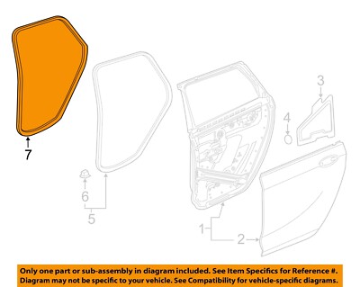GM OEM 07-20 Escalade ESV Rear Door Door Components-W'strip On Body ...