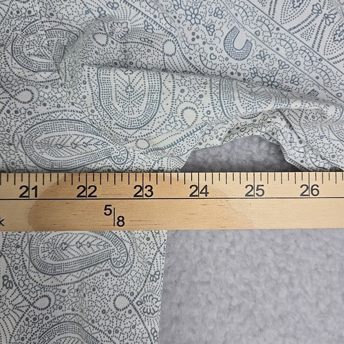 Marc Ecko Cut & Sew Button Down Shirt Mens Size Large Gray Paisley 100% Cotton - Picture 14 of 15