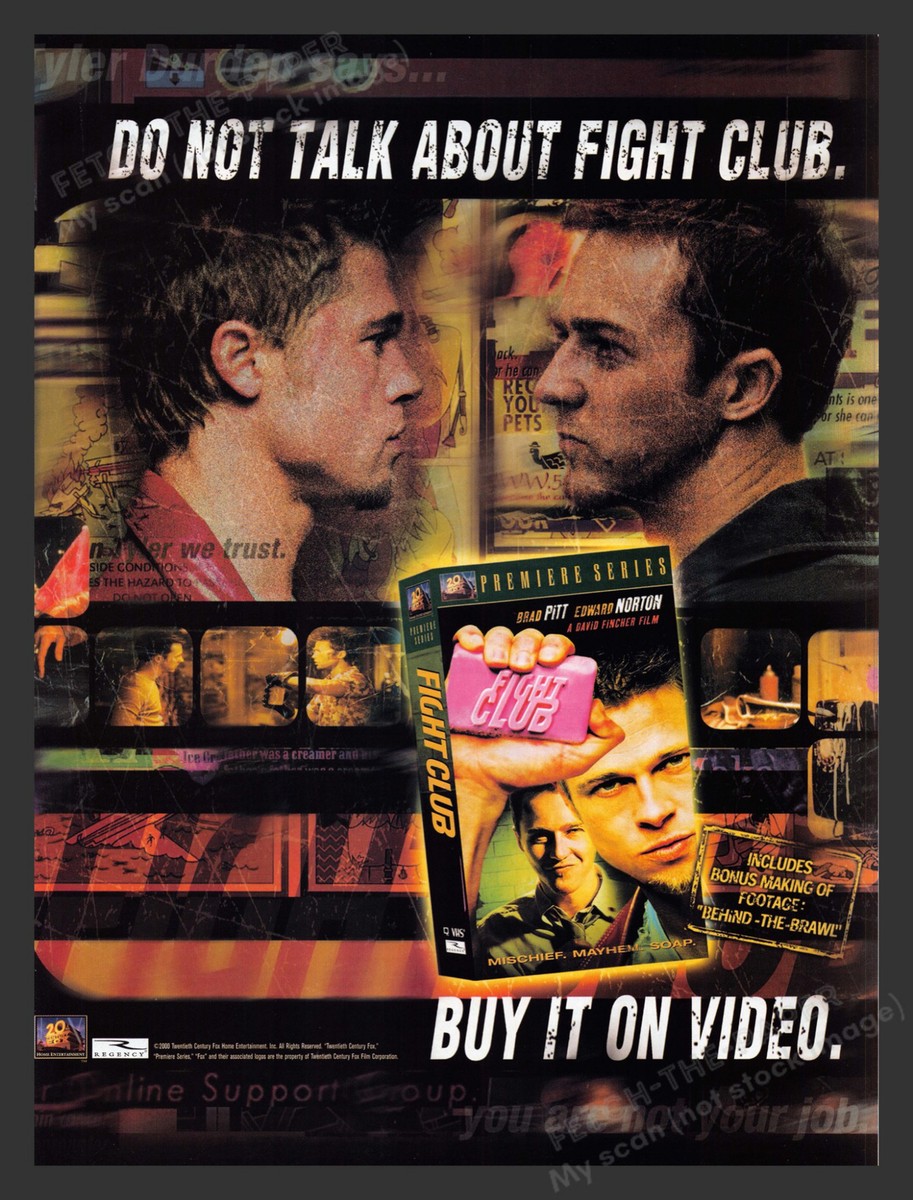 Norton Brad Pitt Breitling Ad Fight Club Movie Release Brad Pitt