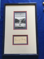 IRVING BERLIN AUTOGRAPH WITH PHOTO: MATED AND FRAMED