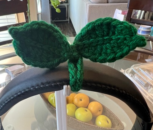 Häkelsprossenblatt | Kopfhörer Zubehör | Lesezeichen | Kabelbinder | Geschenk für Sie - Bild 7 von 10