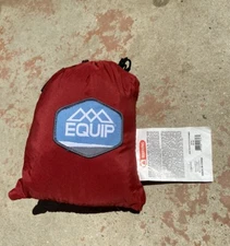 EQUIP TWO PERSON TRAVEL HAMMOCK-Red Festival Camping Recycled