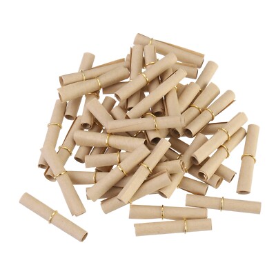 Mini Vintage Message Paper Scrolls,100Pcs Message Paper,Brown | eBay