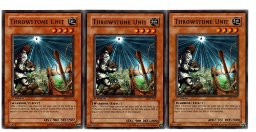Yugioh- 3X Throwstone Unit - Common - 1st Edition - LOD-017 - Near Mint - 第 1/1 張圖片