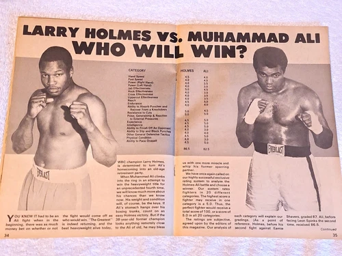 Big Book of Boxing September 1980 Ali vs. Holmes Cover Newsstand Ed. FINE - 画像5/5