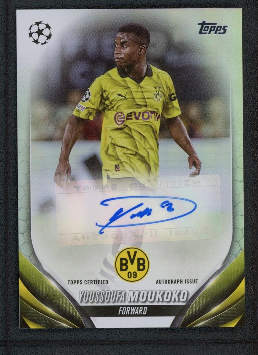 2024 YOUSSOUFA MOUKOKO AUTO TOPPS UEFA CHAMPIONS LEAGUE 2024 YOUSSOUFA MOUKOKO AUTO TOPPS UEFA CHAMPIONS LEAGUE