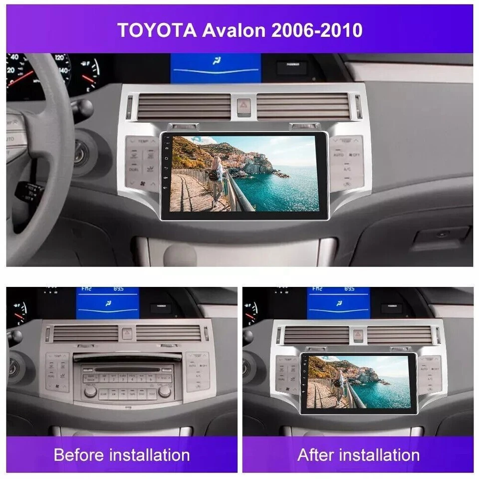 For Toyota Avalon 2005-2007 Apple Carplay Car Radio Android 13 Navi GPS Player — 第 3/4 张图片