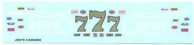 #7 Jegs Camaro Superstocker 1/25 waterslide decal