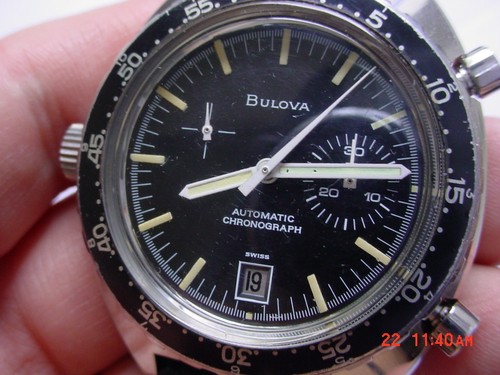 Heuer Leonidas Chronograph Cal. 15 case 1163,  Made For Bulova...