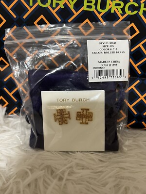 TORY BURCH★Britten Logo Stud Earring★日本未発売★送料無料! Tory Burch Britten Logo Stud Earring | eBay