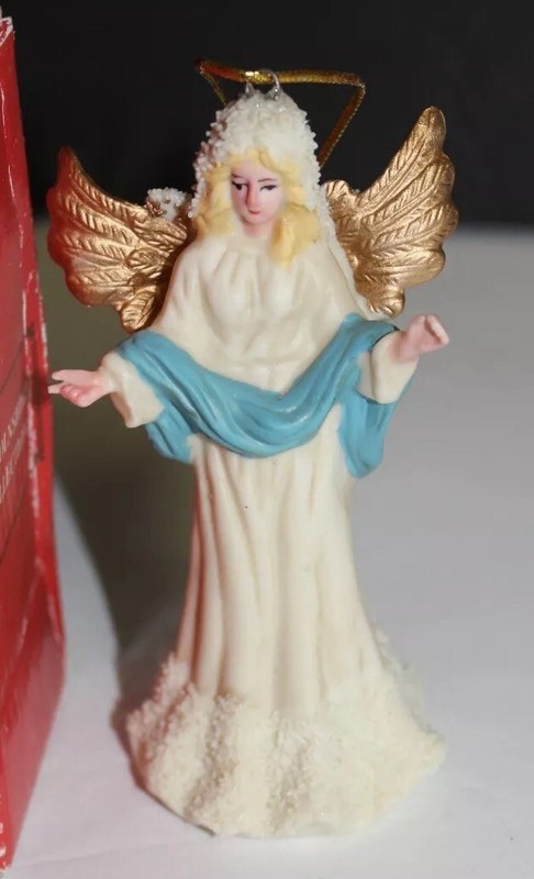 Lot Of 2 Vintage Lincolnshire Holiday Series Collection Angel Bell Ornament Retr